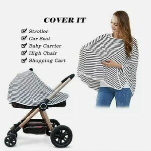 New Kefee Kol Nursing Cover One Size Travel Pouch Multi Use Breastfeeding Poncho